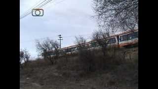 preview picture of video 'Tren de las Sierras en múltiple saliendo de Dumesnil'