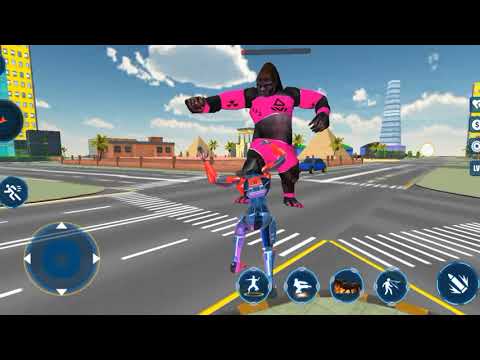 Gorilla is Attacked on Your city: Go There And Save Your City, Dinosaur Games। Android Gameplay,