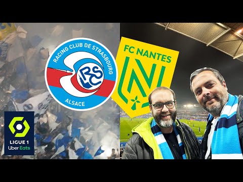 RC Strasbourg vs. FC Nantes StadionVlog - 🔥🧯 Mega Pyro Show und 🔵⚪ Choreo - Ligue 1 🇫🇷
