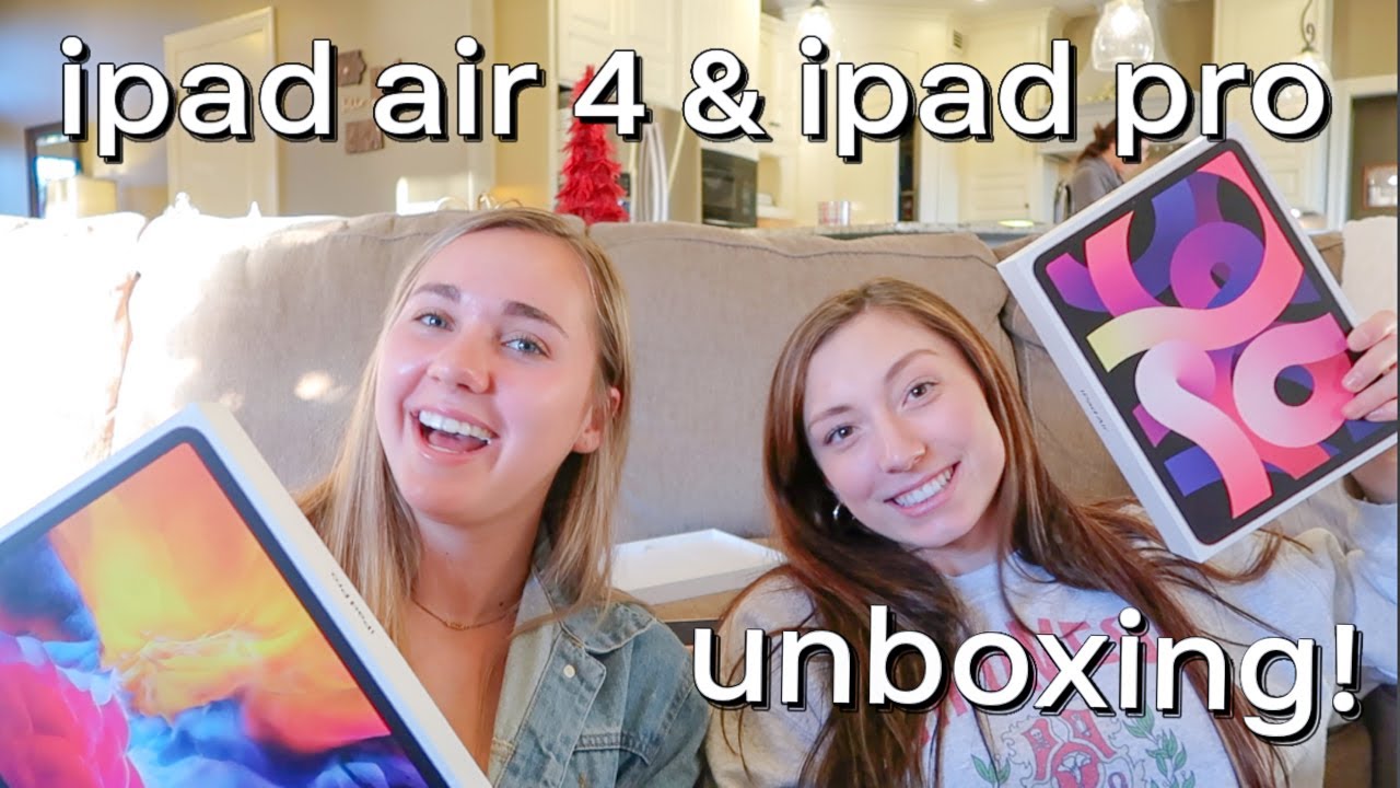 unboxing the new ipad air 4 AND ipad pro + apple pencil 2nd gen!