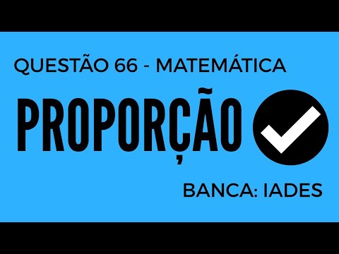 Question 66 - Mathematics - Proportion - IADES