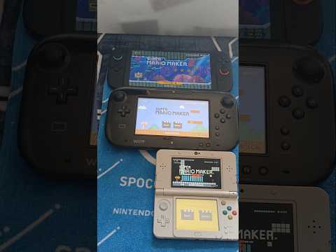 Super Mario Maker - Nintendo Switch 2 vs WiiU vs New 3DS Speed Comparison