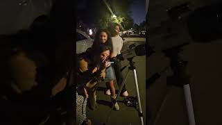 Stargazing 🛸🌕🔭 #stepmuzic #moon #stars #astronomy #family