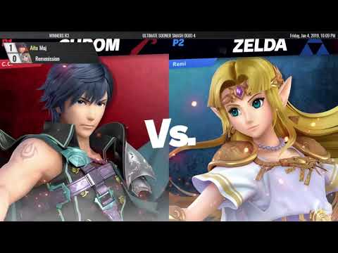 Ultimate Sooner Smash Dojo 4 - Muj (Chrom) vs Remenission (Marth, Zelda) - Winners R3