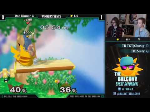 Melee @ the Balcony 86 - Winners Semis ft. Eri (Pikachu) VS Dad Dinner (Falcon)