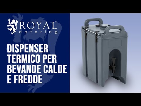 Video - Dispenser termico per bevande calde e fredde - Con erogatore - 9,4 L