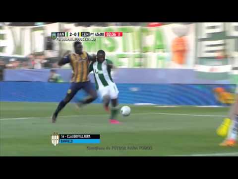 Gol de Villagra. Banfield 2 - Central 0. Fecha 29. Primera División 2015. FPT.