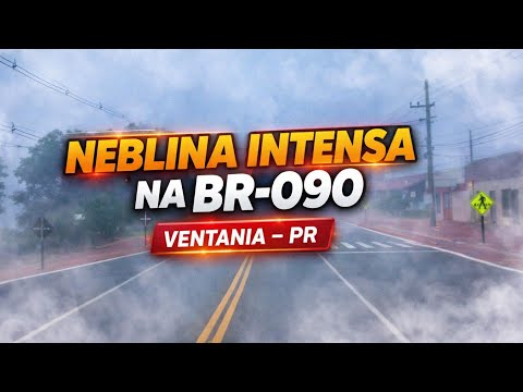 EP52/26 ENFRENTANDO UMA NEBLINA # BR 090 PASSANDO POR VENTANIA PARANÁ 