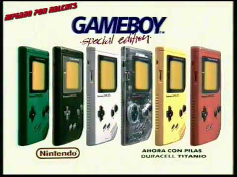 Anuncio Game Boy carcasas de colores
