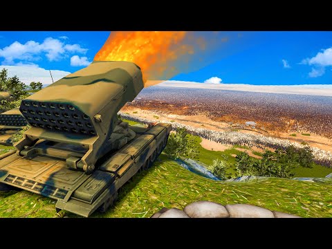 100 TOS 1 & Modern Army Vs 1 MILLIONS ORCS & Troll - UEBS 2 | BATTLE SIMULATOR 2