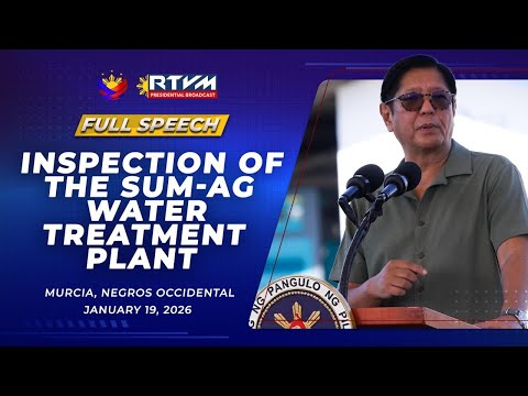 Inspection of the Sum-Ag Water Treatment Plant (SWTP) (Speech) 1/19/2026