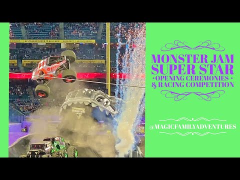 MONSTER JAM SUPERSTAR CHALLENGE Opening Ceremonies & Racing Competition ANAHEIM 11/11/23