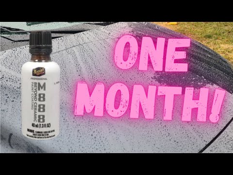 Meguiars M888 Ceramic Coating One Month Update/Hydrophobics Test! (Impressed!)