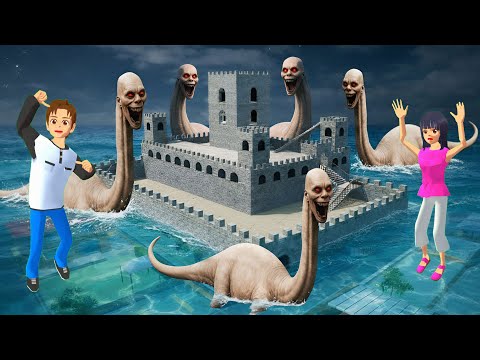 Yuta Mio Buat Benteng Raksasa Paling Aman Dari PASUKAN WAJAH MANUSIA MENGERIKAN THALASSOPHOBIA 😱. 