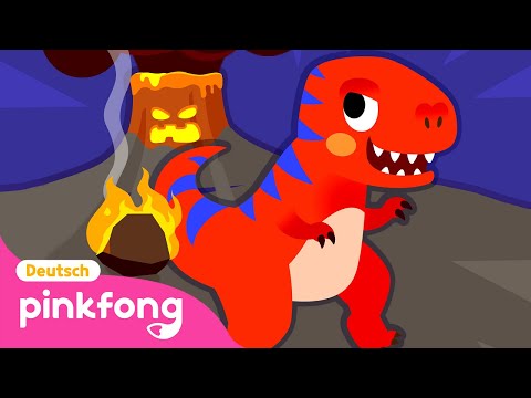 Der Vulkan bricht aus | Dinolied | Baby Shark Deutsch | Pinkfong, Baby Hai! Kinderlieder