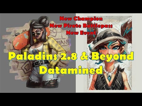 Paladins 2.8 & Beyond Datamined - New Raum Champion, New Pirate Battlepass and More