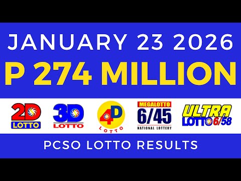 Lotto Result Today 9pm January 23 2026 PCSO