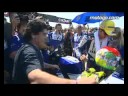 Diego Maradona and Valentino Rossi at the San Marino GP