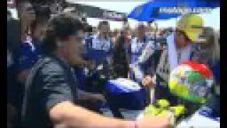 Download lagu Diego Maradona and Valentino Rossi at the San Marino GP mp3