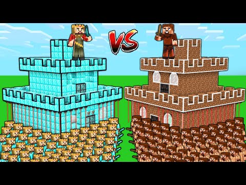 ZENGİN KALE VS FAKİR KALE! 😱 - Minecraft