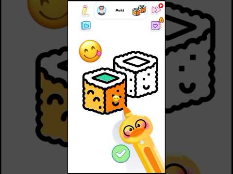 Drawing Sushi tutorial #drawingasmr #coloringasmr