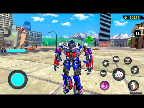 Optimus Prime Multiple Transformation Jet Robot Car Game 2020 - Android Gameplay