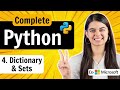 Lecture 4 Dictionary Set In Python Python Full Course
