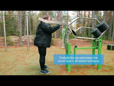 Jalkakyykky FIT01 ulkokuntoilulaitteen opastusvideo