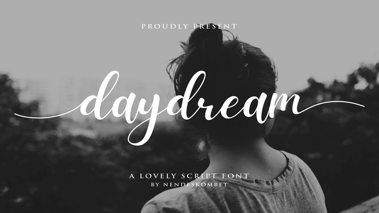 daydream   a lovely script font Font Free Download