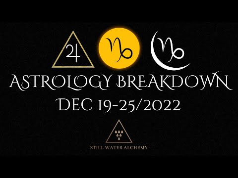 Week Ahead Astrology Breakdown: December 19-25/2022. Big Week, Big Blessings!!