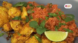Томатный острый рис с курицей. Бланманже | Наедине с Мосиныма