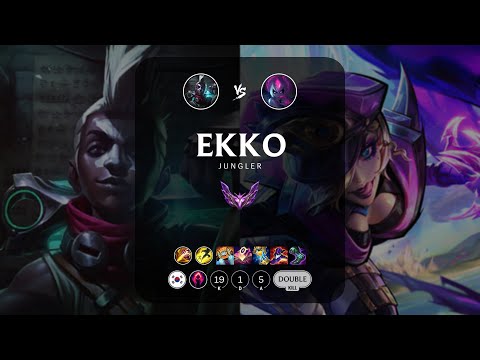Ekko Jungle vs Evelynn - KR Master Patch 13.18