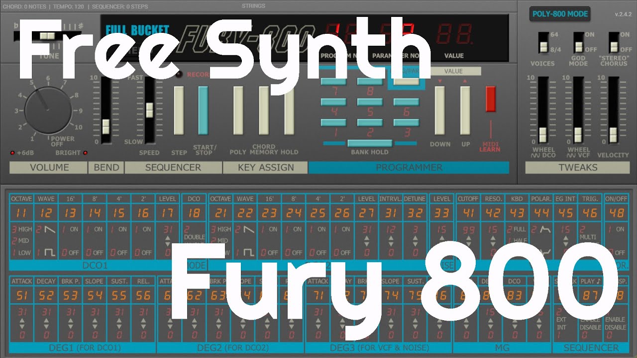 Free Synth - Fury-800 by full bucket music (No Talking)