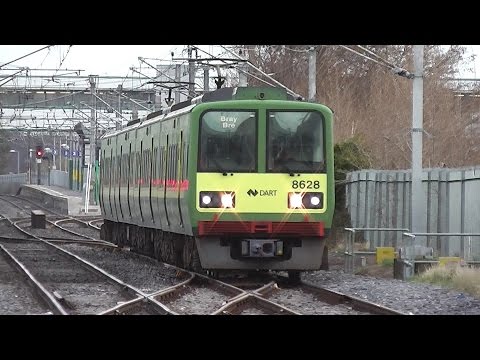 IE 8520 Class Dart Train number 8628 - Kilbarrack Station, Dublin