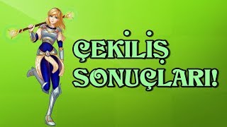 Çekiliş Sonuçları-Katılan Herkese Teşekkürler!