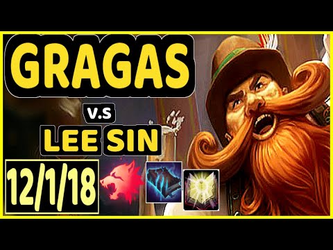 MINERVA (GRAGAS) vs LEE SIN - QUADRAKILL 12/1/18 KDA JUNGLE CHALLENGER GAMEPLAY - BR