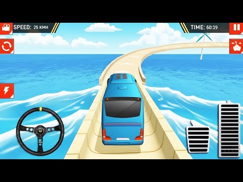 Impossible Offroad Uphill Bus Stunt Racing Game 2026 - Bus Game - Android Gameplay