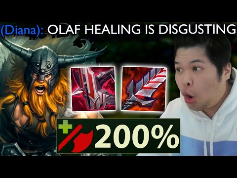 Iron 2 player tells me Full Life Steal Olaf cause autos heal to 100% HP in 1 second.. so I tried it