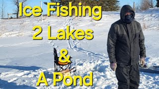 Ice Fishing 2 Lakes &amp; A Pond