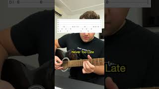 How To Play "Never Too Late" - Drop D Tuning - #guitar #guitarcover