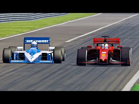 Ferrari F1 2019 vs Brabham F1 1986 - Monza