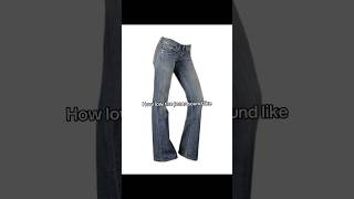 I js feel like it only looks good on certain people and it’s not me #jeans #lowrise #2000s #y2k #fyp