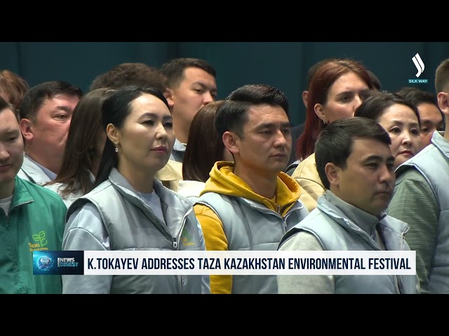 Devlet Başkanı “Taza Kazakistan” çevre festivalinde konuşma yaptı