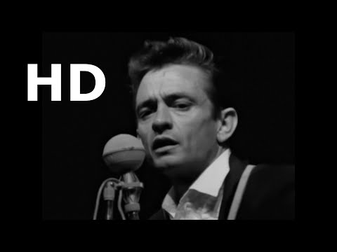 HD UPSCALE - Johnny Cash - Don't Think Twice It's Alright - Liveat Newport 1964