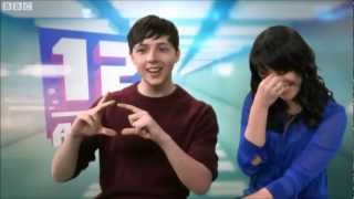 Gerran Howell And Clare Thomas Interview CBBC 12 Again video