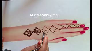 Beautiful Back Hand Mehndi Designs||😘 Easy Mehndi Simple Mehndi Design||🙏