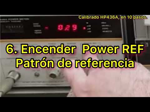 EA3HWU Preparación y calibrado HP436A medidor de potencia.