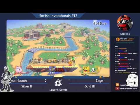 BLGS4 #12 - Loser's Semis - samboner (Sheik) vs Zage (Pacman)