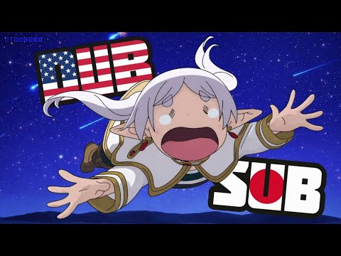 Frieren Throws a Tantrum for 3 Days and 3 Nights | Dub vs Sub Comparison