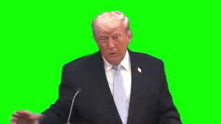 Donald Trump "they came in so fast and so hard..." green screen